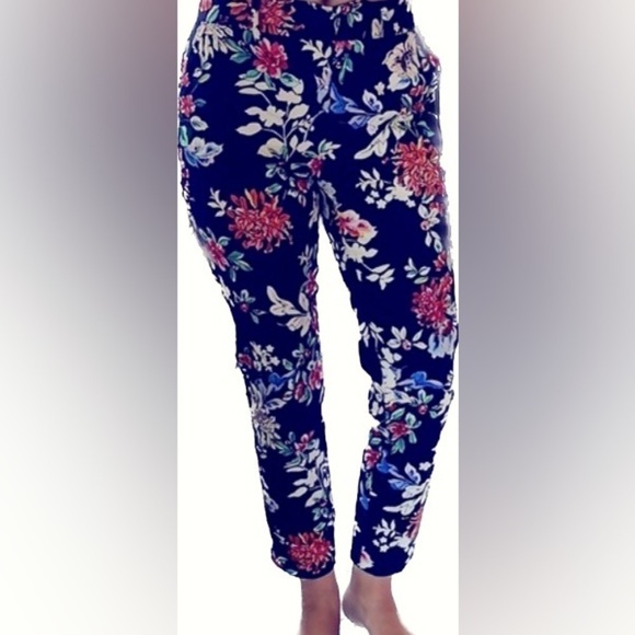 Laundry by Shelli Segal Floral Print Crop Pants size 12 - Picture 1 of 14